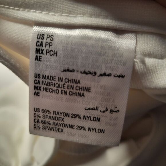 Bar III Wide Leg White Ponte Women's Dress Pants Size Petite Small - Picture 5 of 7